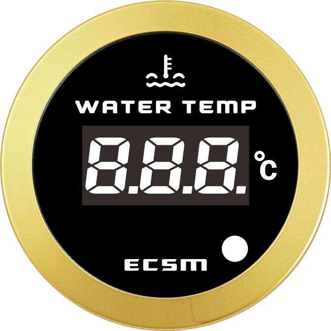 ECT-Digital water temperature gauge (with high temperature alarm light)