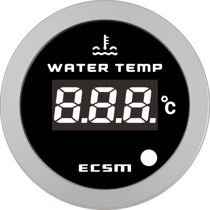 ECT-Digital water temperature gauge (with high temperature alarm light)