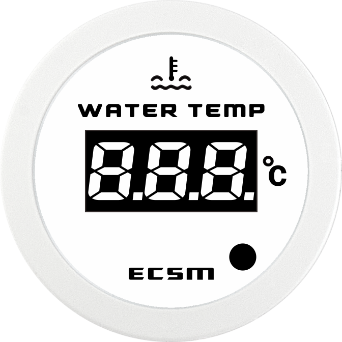 ECT-Digital water temperature gauge (with high temperature alarm light)