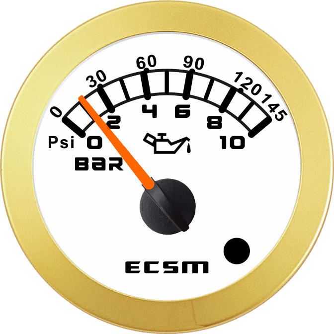 ECT-Pressure gauge 10Bar(with low pressure alarm light)