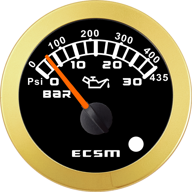 ECT-Pressure gauge 30Bar(with low pressure alarm light)