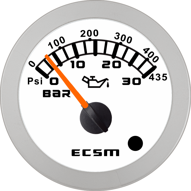 ECT-Pressure gauge 30Bar(with low pressure alarm light)