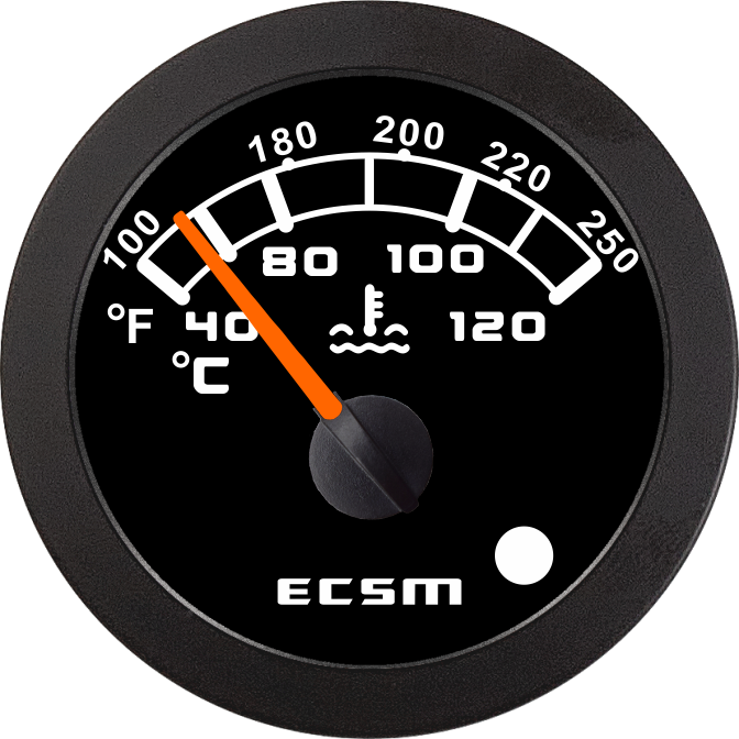 ECT-Water temperature gauge (with high temperature alarm light)