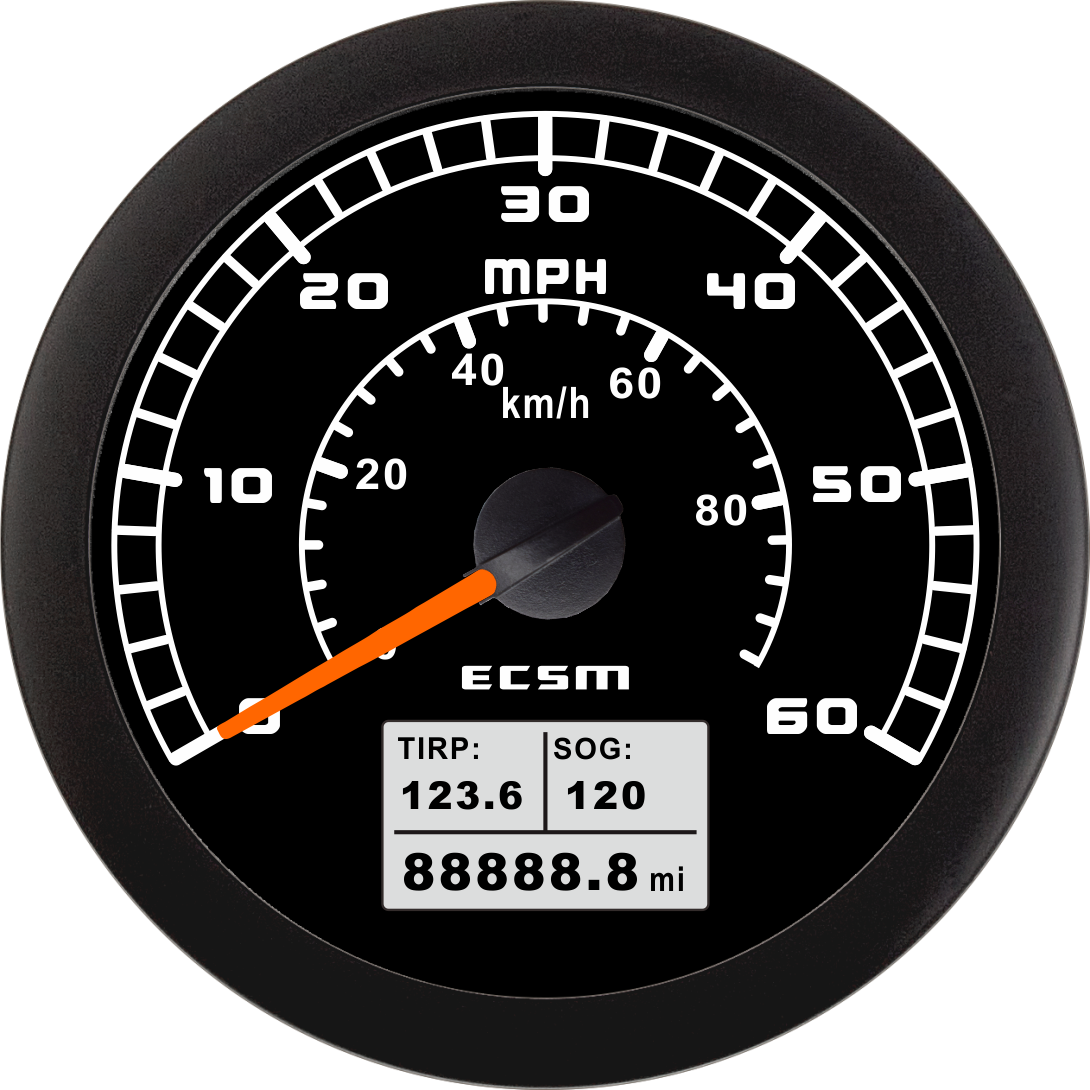 ECT-GPS speedometer 60MPH