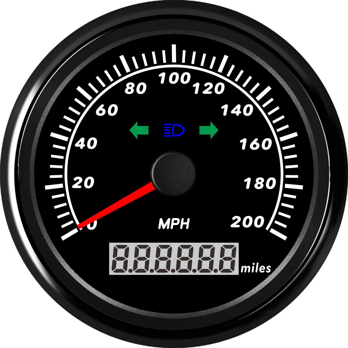 ECPC/ECPS-GPS speedometer 160 MPH