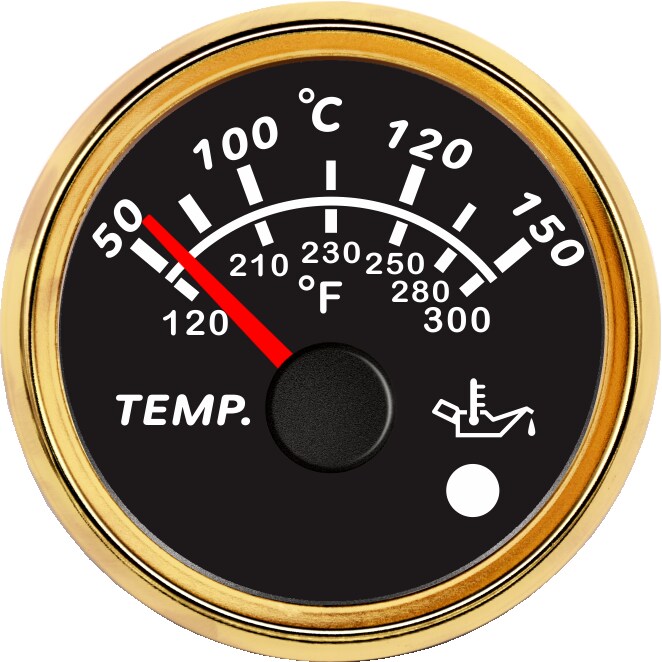 ECPC/ECPS-Oil temperature gauge(with high temperature alarm light)