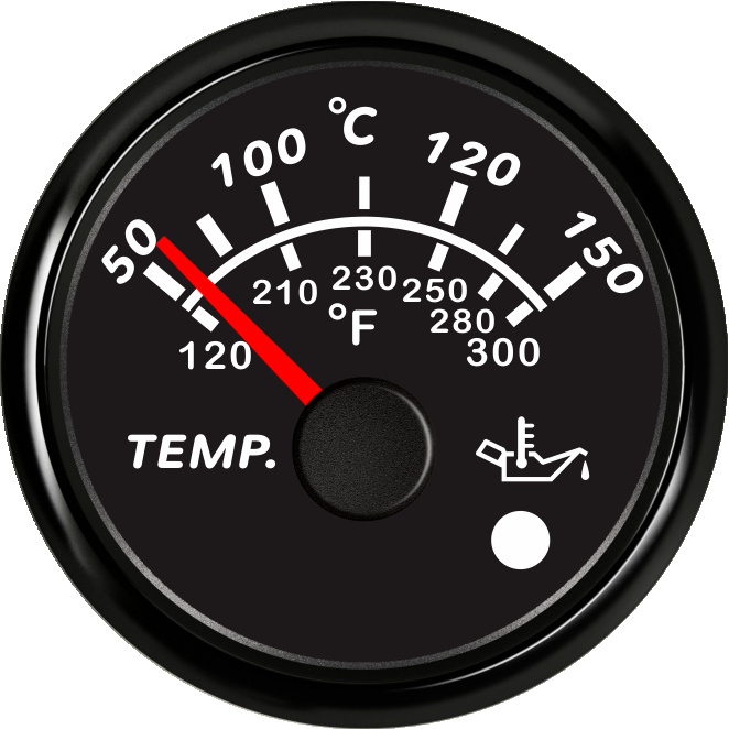 ECPC/ECPS-Oil temperature gauge(with high temperature alarm light)