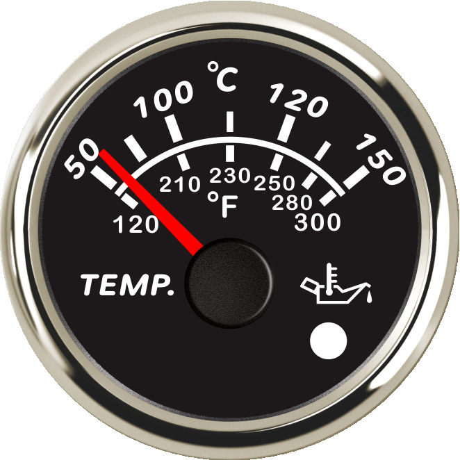 ECPC/ECPS-Oil temperature gauge(with high temperature alarm light)