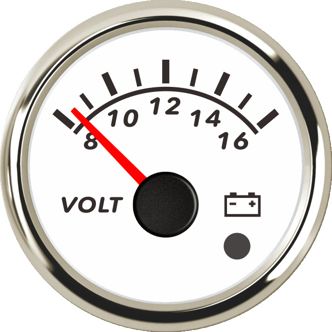 ECPC/ECPS-Voltmeter 12V (with low level alarm light)