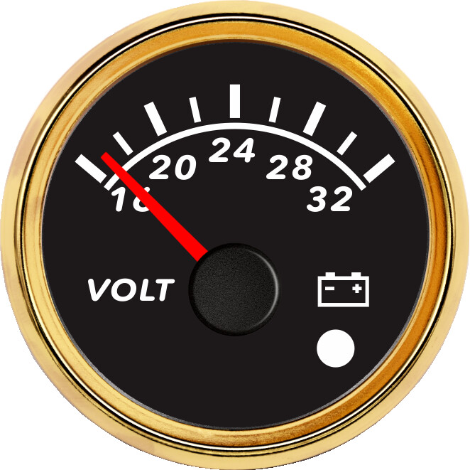 ECPC/ECPS-Voltmeter 24V(with low level alarm light)