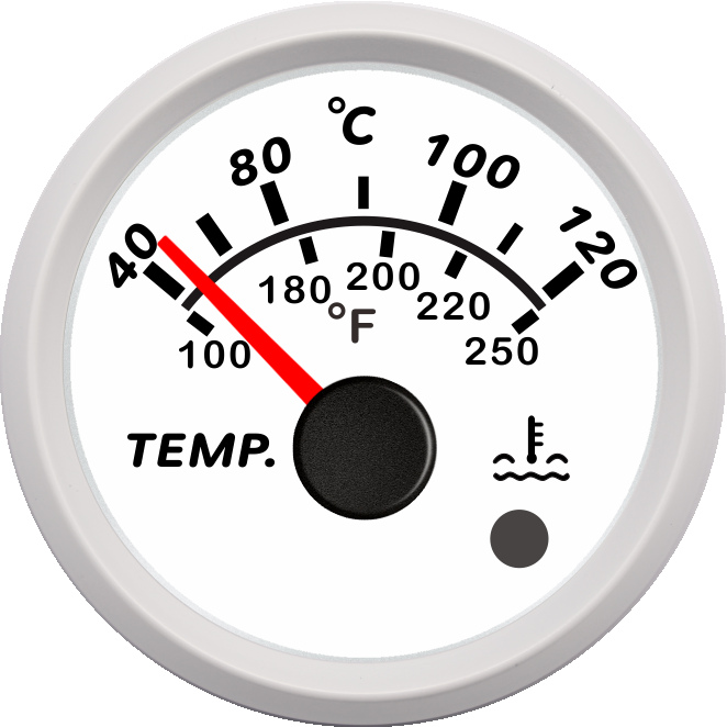 ECPC/ECPS-Water temperature gauge (with high temperature alarm light)