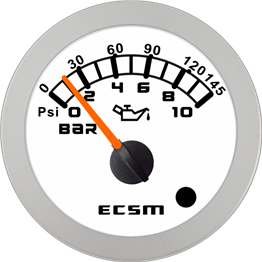 ECT-Pressure gauge 10Bar(with low pressure alarm light)