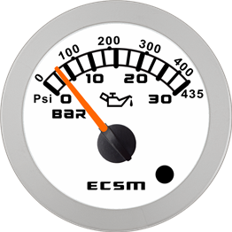 ECT-Pressure gauge 30Bar(with low pressure alarm light)