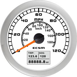 ECT-GPS speedometer 120MPH