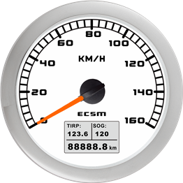 ECT-GPS speedometer  160MPH