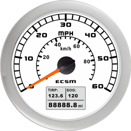 ECT-GPS speedometer 60MPH