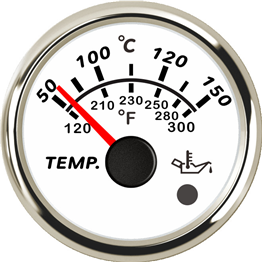 ECPC/ECPS-Oil temperature gauge(with high temperature alarm light)